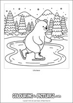 Free printable bear colouring page. Colour in Otis Bear.