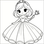 Free printable colouring pages of princesses to download and colour in.
